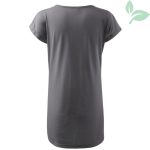 FLOOW LOVE japán ujjú pólóruha acélszürke