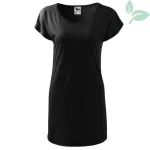 FLOOW LOVE japán ujjú pólóruha fekete - XS