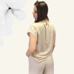 FLOOW - BELLE női szett bézs színű csillámos felületű viszkóz anyagból - S