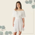 FLOOW Kia - cargo női ruha midi hosszban, fehér színben, 2XL/3XL