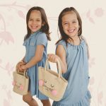 FLOOW Lily - kislány ruha húzott, dupla aljjal, farmerkék