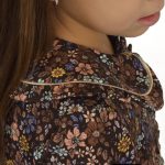 FLOOW Lizi vintage virágbarna kislány ruha