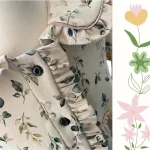 FLOOW Lizi vintage virágkrém kislány ruha