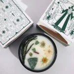 Hop Hare MÁGIA Gyertya Jadeit kristállyal és Menta virágokkal