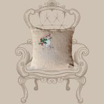 Hímzett párnahuzat - kutyus