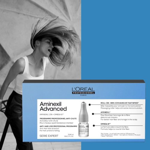 Aminexilt Advanced hajhullásgátló, hajerősítő ampulla program - 10x6 ml