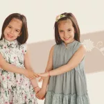 FLOOW Szafi - kislány ruha fodros aljjal, menta