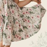 FLOOW Szafi - kislány ruha fodros aljjal, virágmintás