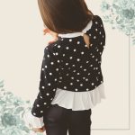 FLOOW Zoé - kislány felső fodros aljjal, fekete